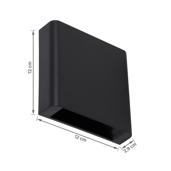 Arandela de Parede Externa IP65 Led Amarelo Wall Lights Inspire Preta Bivolt - Image 5